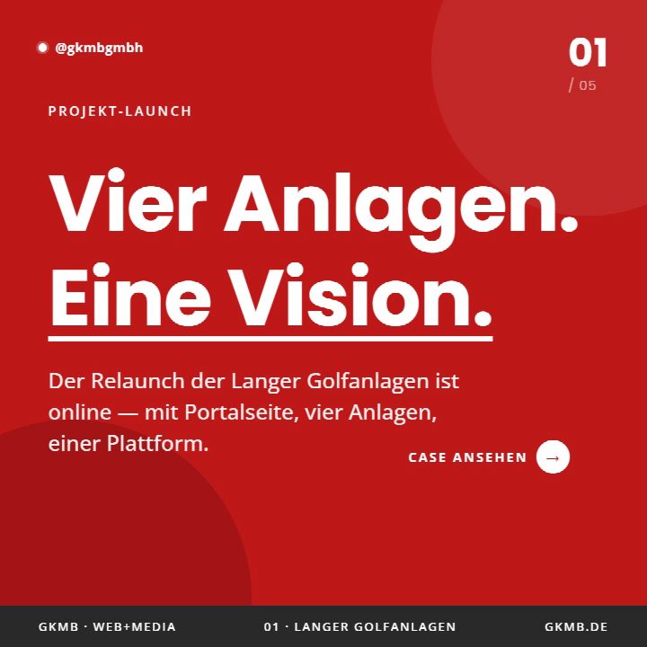 Vier Anlagen. Eine Vision. Und eine komplett neue digitale Welt. 🌿⛳ Wir freuen uns, das Ergebnis eines unserer…