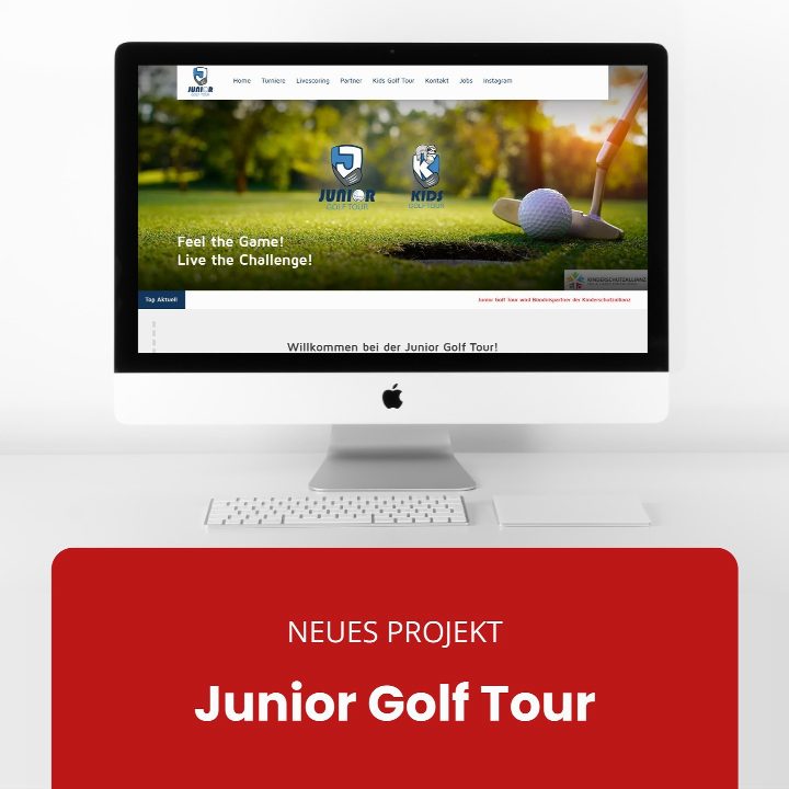 Für die Junior Golf Tour @juniorgolftour_official haben wir einen modernen und dynamischen Internetauftritt realisiert…